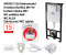 Předstěnový set modul AM101/1120 sádromodul, mísa, sedátko, tlačítko, tlumící podložka - Alcaplast