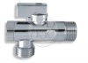Rohový ventil se sítkem 1/2" - 3/8"  (roháček) Chrom, kovová páčka