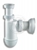 Sifon umyvadlový DN40 s převlečnou maticí 5/4", celoplastový, bílý, A43 - ALCAPLAST