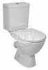 Wc kombi klozet LYRA plus H8263840002413, šikmý odpad, boční přívod vody, bílý - JIKA
