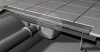 Odtokový podlahový žlab APZ2- 750 Profesional pohledově bez okraje, Liniový podlahový žlab bez roštu - ALCAPLAST