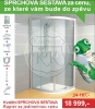 Sprchová sestava NRKCP4-90 Bílá/Satin Transparent zástěna + vanička + baterie + sprchová souprava - RAVAK