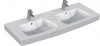 Dvojumyvadlo na desku Ventuno 130cm T002401 s otvorem pro baterii - Ideal Standard